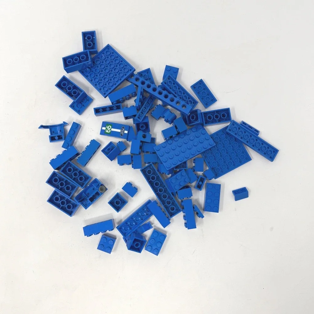 LEGO Bulk Blue Bricks Plates Specialty Pieces Lot 4oz Assorted Parts MOC